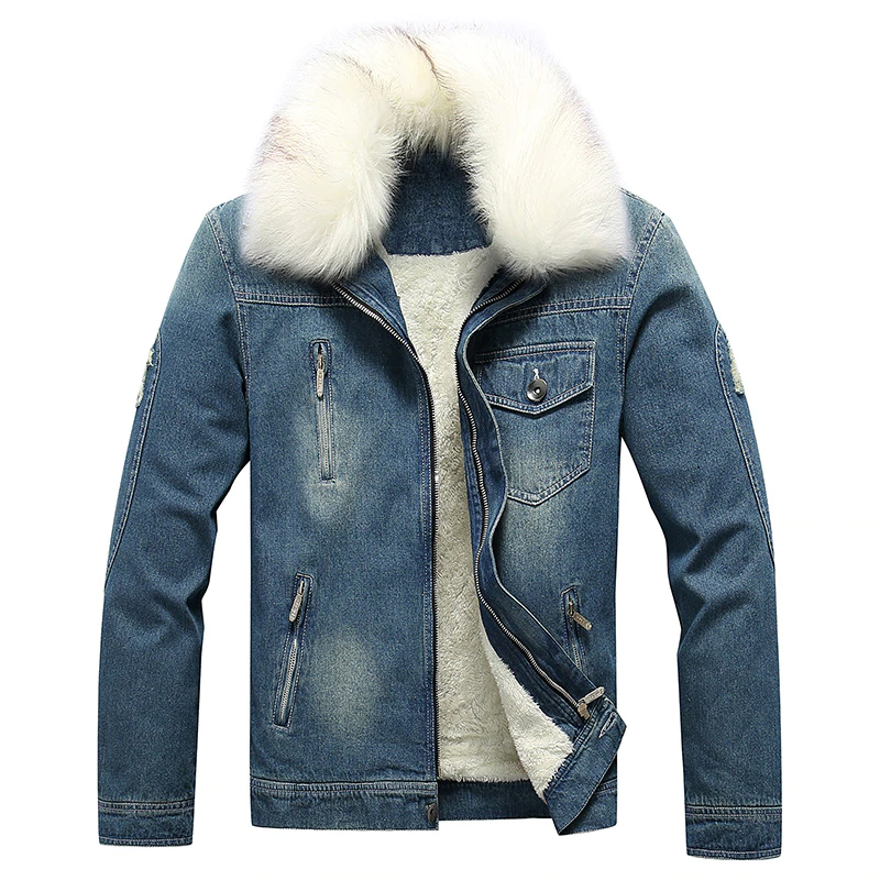 Nueva chaqueta vaquera de invierno para hombre de HENCHIRY