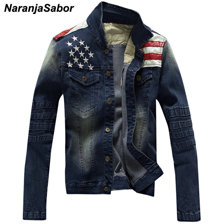 Chaquetas vaqueras para hombre de NaranjaSabor